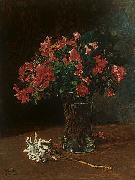 Wilhelm Trubner Flower Vase Spain oil painting artist